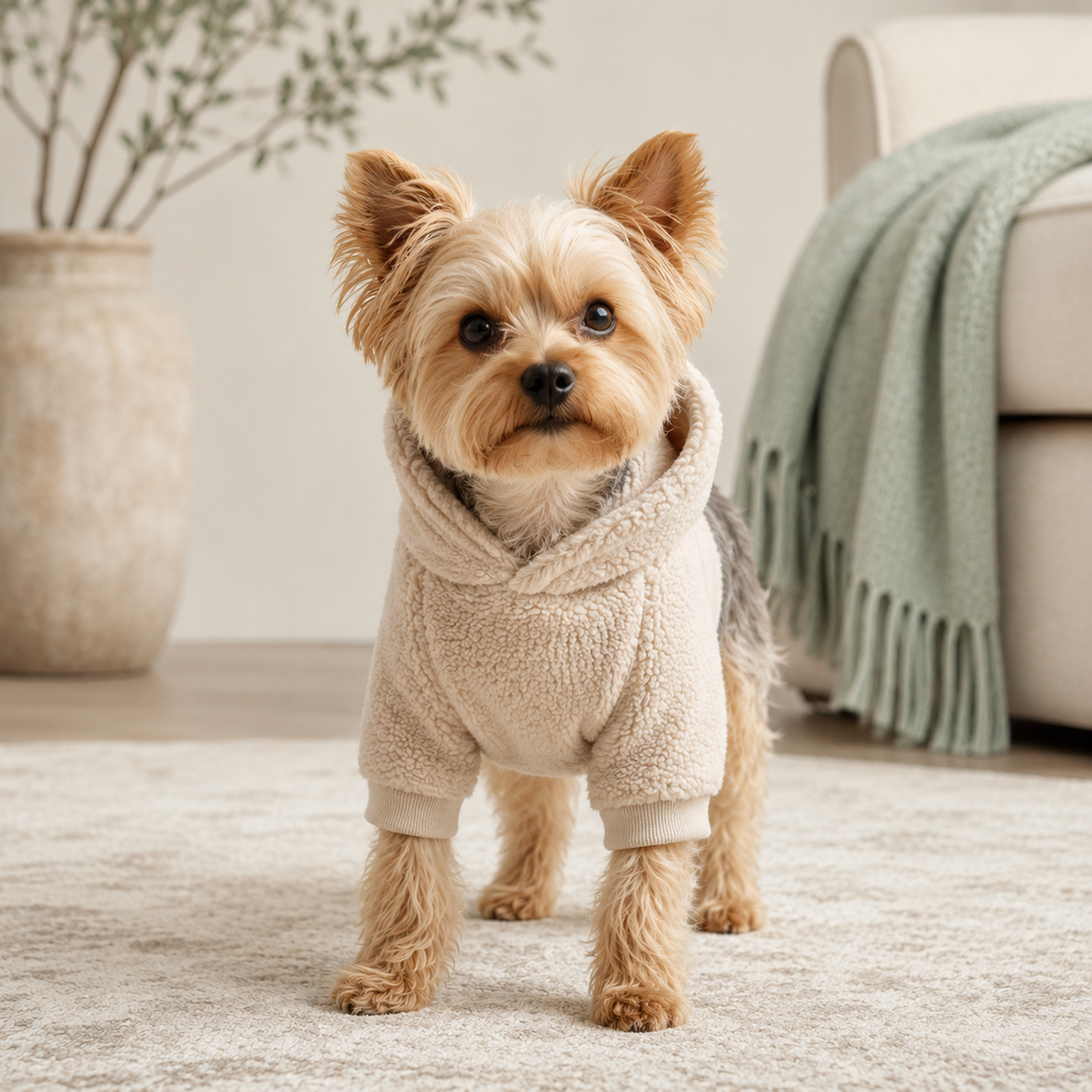 VEZLUPINA™ Fleece Pet Hoodie | Premium Warm Puppy Sweatshirt, Soft Dog Clothes