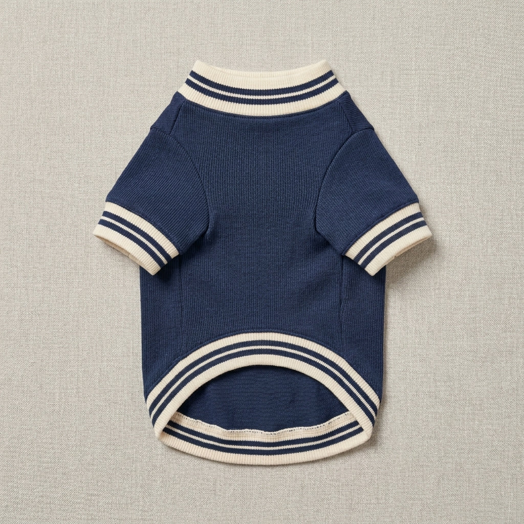 VEZLUPINA™ Atelier Varsity Dog Sweatshirt | Premium Puppy Crewneck, Casual Streetwear Pet Clothes