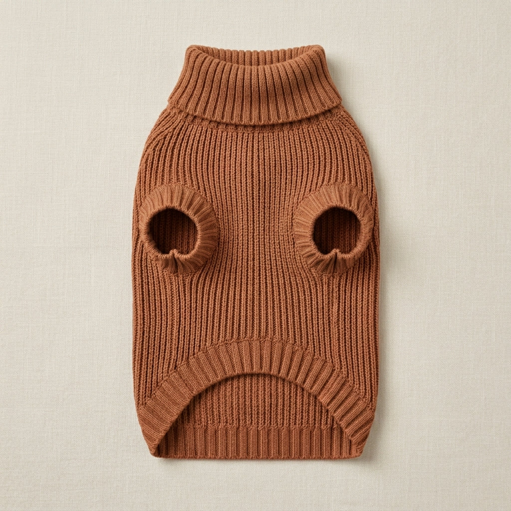 VEZLUPINA™ CloudSoft Ribbed Dog Sweater | Cozy Knit Puppy Winter Clothes, Stretch Pet Pullover