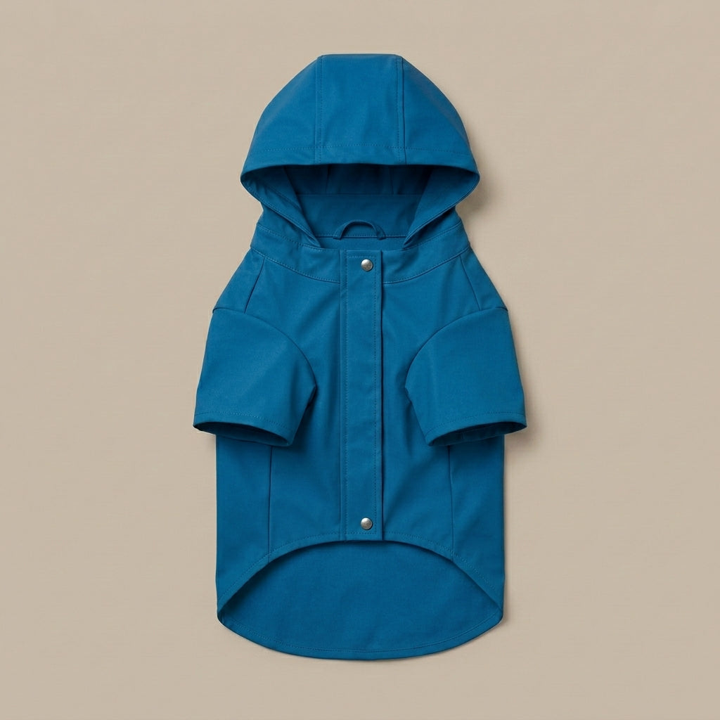VEZLUPINA™ Coastline Lightweight Dog Rain Jacket | Water-Resistant Puppy Raincoat, Outdoor Pet Coat