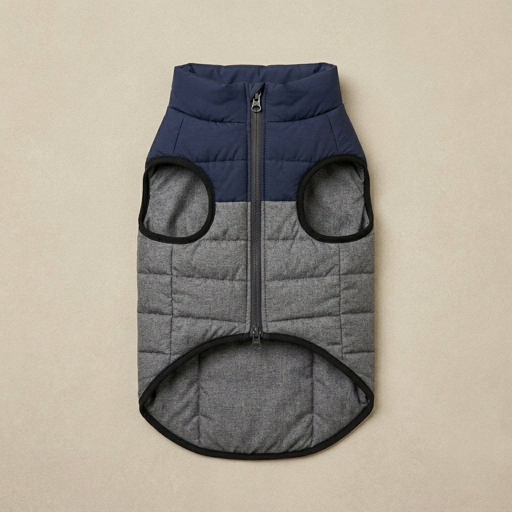 VEZLUPINA™ Nomad Reversible Puffer Dog Jacket | Warm Winter Pet Coat, Lightweight Dog Vest