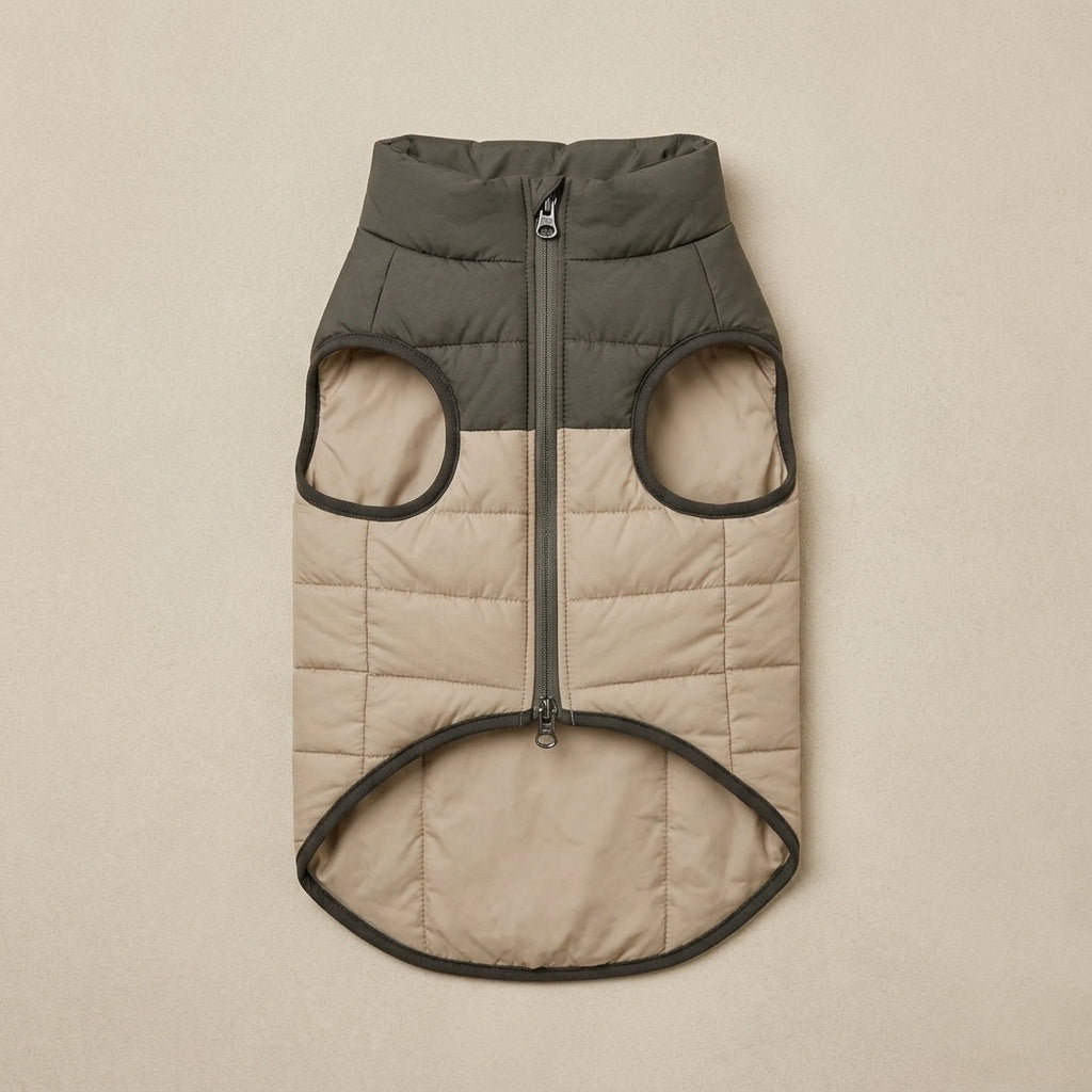 VEZLUPINA™ Nomad Reversible Puffer Dog Jacket | Warm Winter Pet Coat, Lightweight Dog Vest