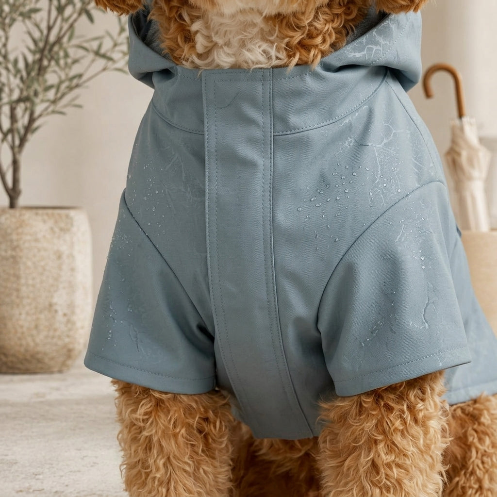 VEZLUPINA™ Coastline Lightweight Dog Rain Jacket | Water-Resistant Puppy Raincoat, Outdoor Pet Coat