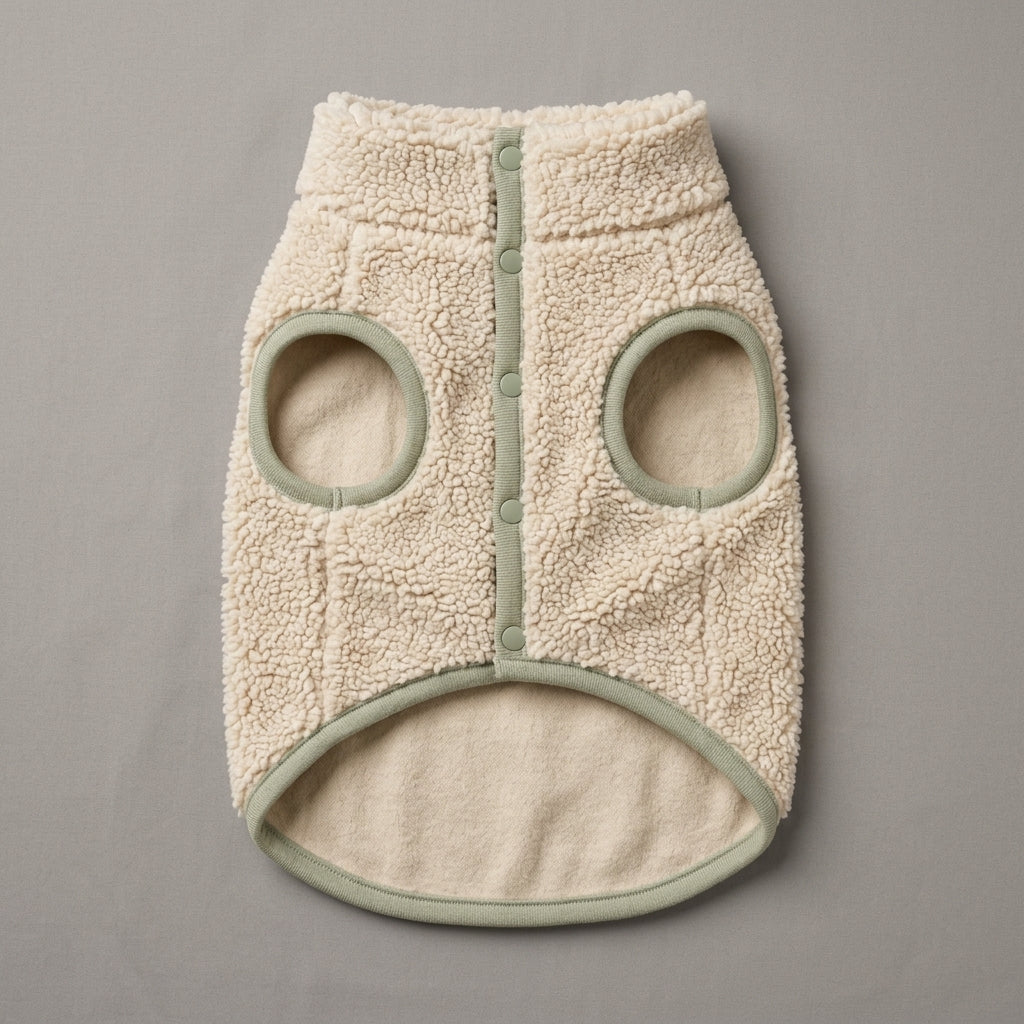 VEZLUPINA™ Alpine Sherpa Dog Jacket | Warm Teddy Fleece Puppy Coat, Cozy Winter Pet Clothes