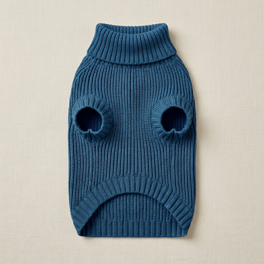 VEZLUPINA™ CloudSoft Ribbed Dog Sweater | Cozy Knit Puppy Winter Clothes, Stretch Pet Pullover