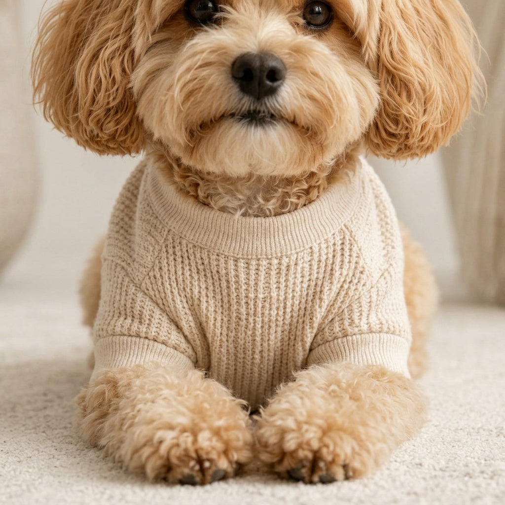 VEZLUPINA™ Sunday Waffle Dog Lounge Shirt | Soft Puppy Pajamas, Lightweight Indoor Pet Clothes