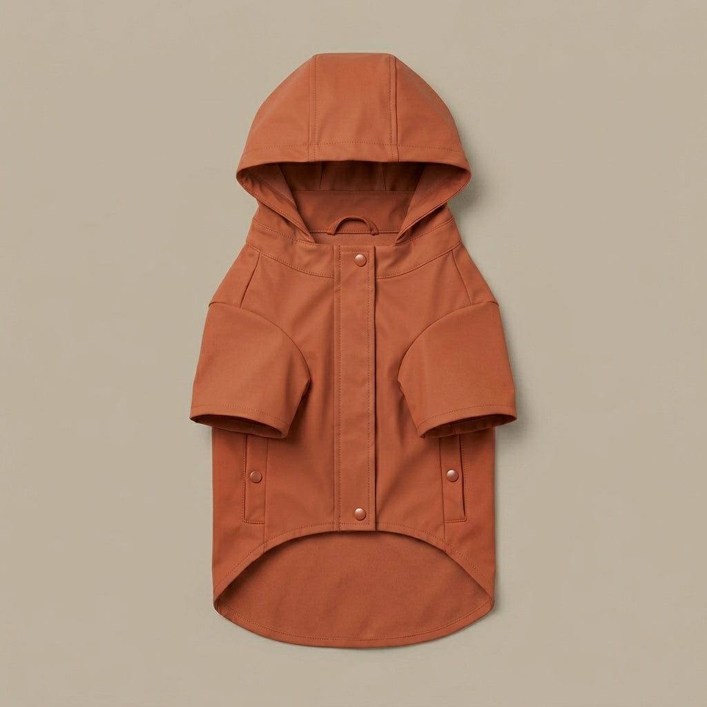 VEZLUPINA™ Coastline Lightweight Dog Rain Jacket | Water-Resistant Puppy Raincoat, Outdoor Pet Coat
